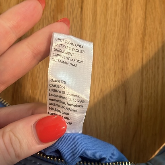 NWT Anthropologie Blue Woven Neoprene Shoulder Bag - Picture 10 of 11